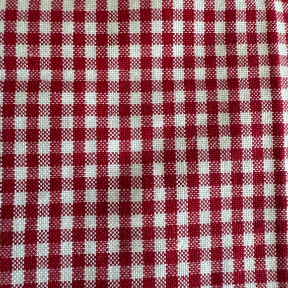 Pottery Barn Kids Gingham Panels 2 Checked Valances/Cafe Curtains Cotton Classic - Picture 5 of 16